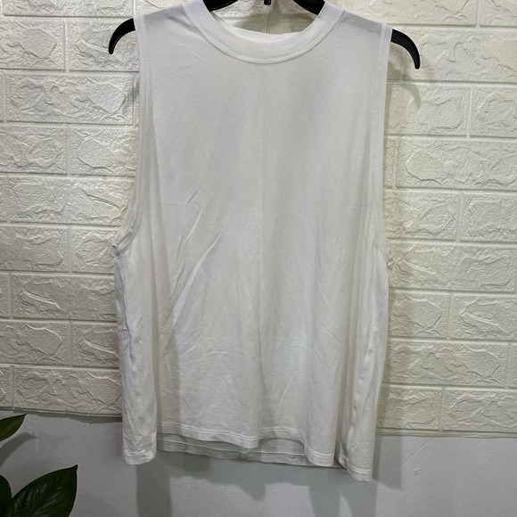 Lululemon All Yours Tank NWT Sizes 10 12 White Pima Cotton Vitasea Top - Picture 4 of 5